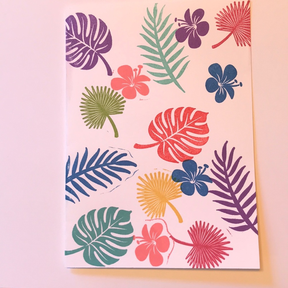 Homemade card with white envelope